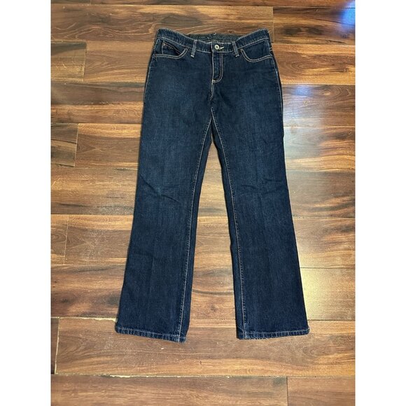 Wranglers Women’s Cash No Gap Waistband Jeans Relaxed Fit Boot Cut Size 7/8 - Picture 1 of 12